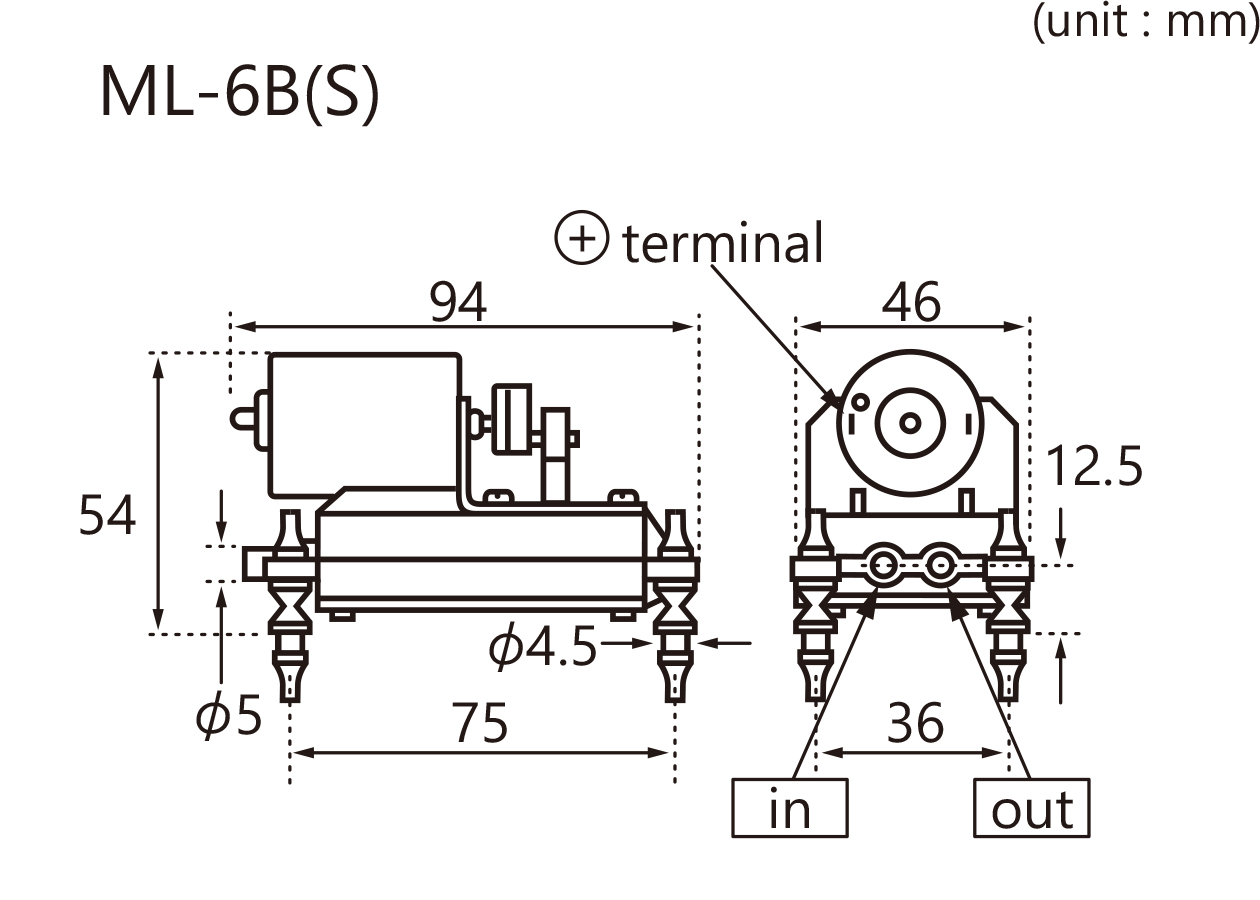 ML-6B尺寸图
